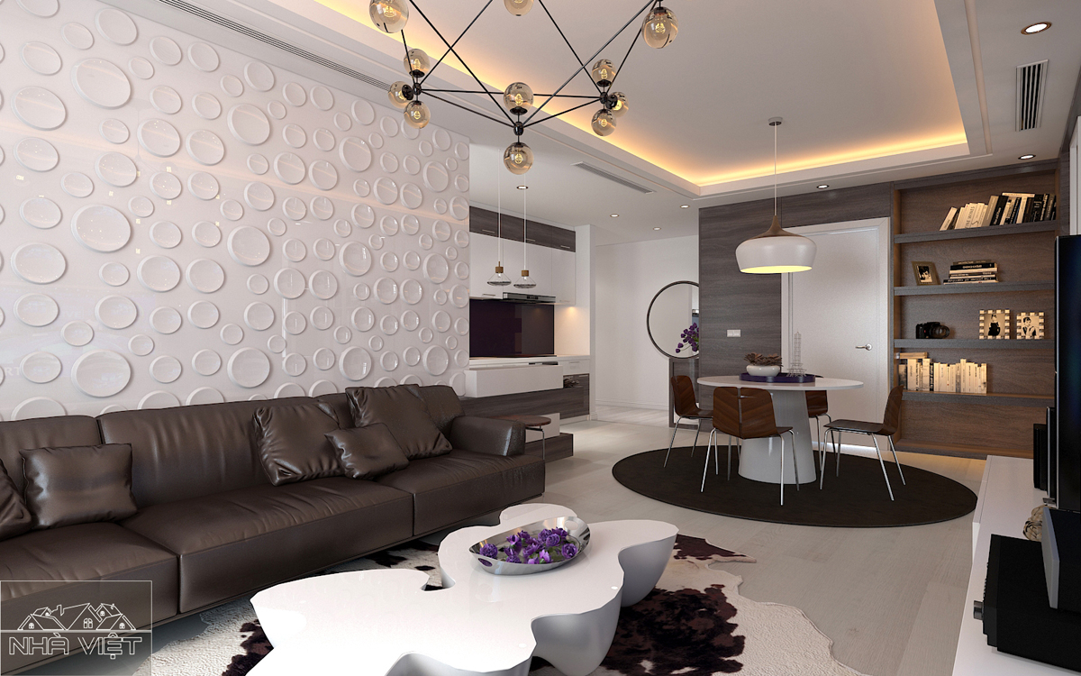 Thiết kế nội thất căn hộ Vinhome Nguyễn Chí Thanh 2